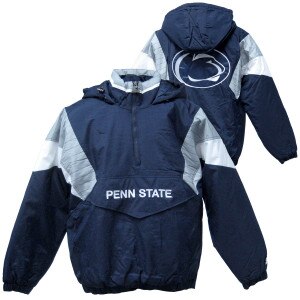navy Starter breakaway nylon half zip jacket Penn State
